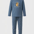 Pijama Perchado Niño Pato Astronauta Azul