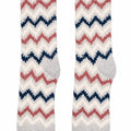 Calcetín Franela Estampado Zigzag Antideslizante