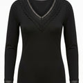 Camiseta Térmica  Encaje Negro Ysabel Mora