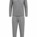 Pijama Algodón Caballero Puntos Gris