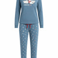 Pijama Perchado Mujer Baa-lly Azul