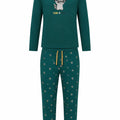 Pijama Perchado Caballero "Turno de noche" Verde