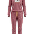 Pijama Perchado Mujer Pingüinos Fresa