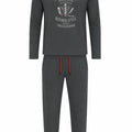 Pijama Perchado  Caballero Barbero Gris Verdoso