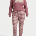 Pijama Perchado Mujer "Dormir" Fresa Curvy