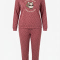 Pijama Perchado Mujer Estilosa Fresa Curvy
