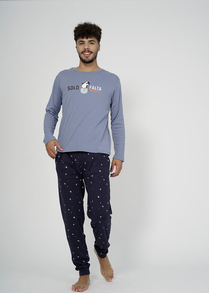 Pijama Hombre Largo Afelpado Pingu Intimas Woman